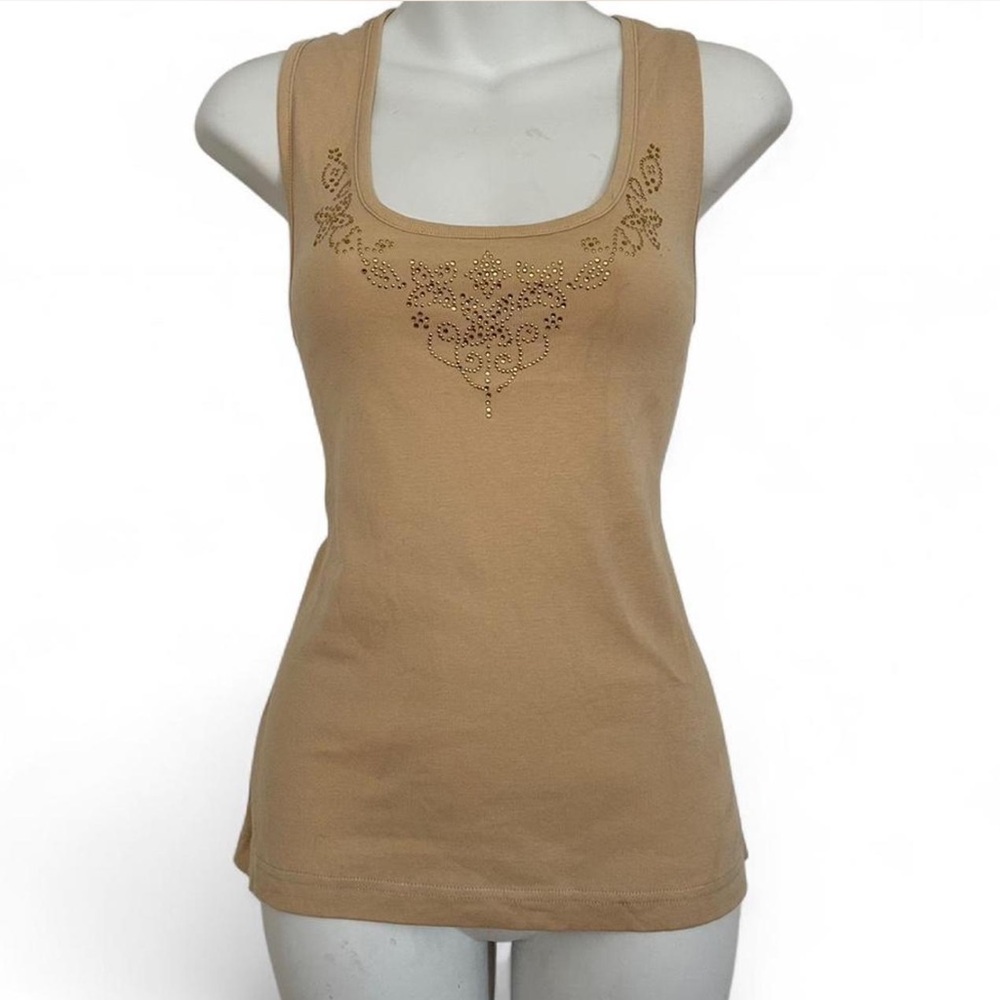 Y2K tank top with rhinestones
